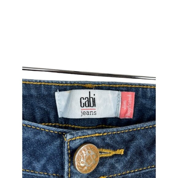 Cabi Slim Boy friend Jeans low rise Y2K distressed sz 8 - Picture 3 of 7